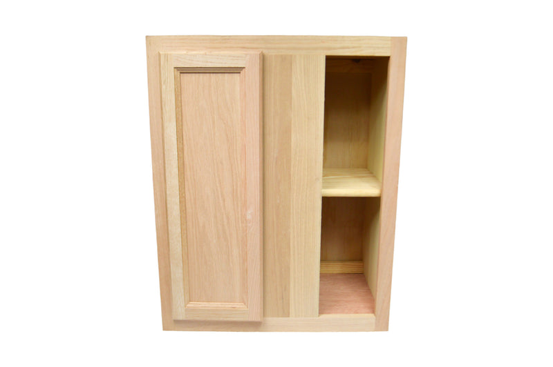 Wall Corner Blind Cabinet in Unfinished Oak