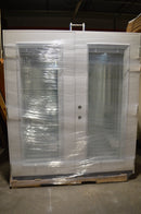 Mini-Blind 1 Lite Full View 6/0 RetroFit Double Patio Door WITH Brick Mould