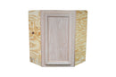 Wall Diagonal Corner Cabinet in Unfinished Oak