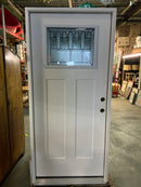 Craftsman Style Decorative Glass in Frame