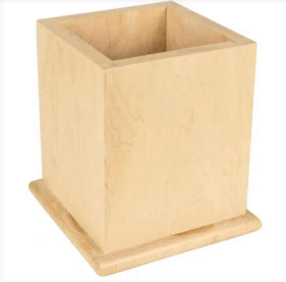 8-7/8" W x 8-7/8" D x 9-3/4" H Alder Bullnose Post Sleeve, POSLB-6-ALD
